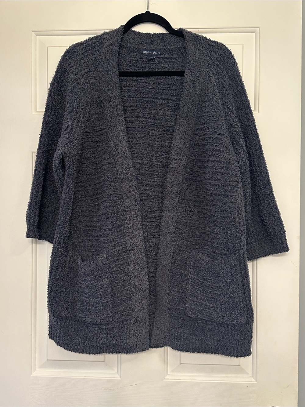 Barefoot Dreams Charcoal Open-Front Cozy Cardigan